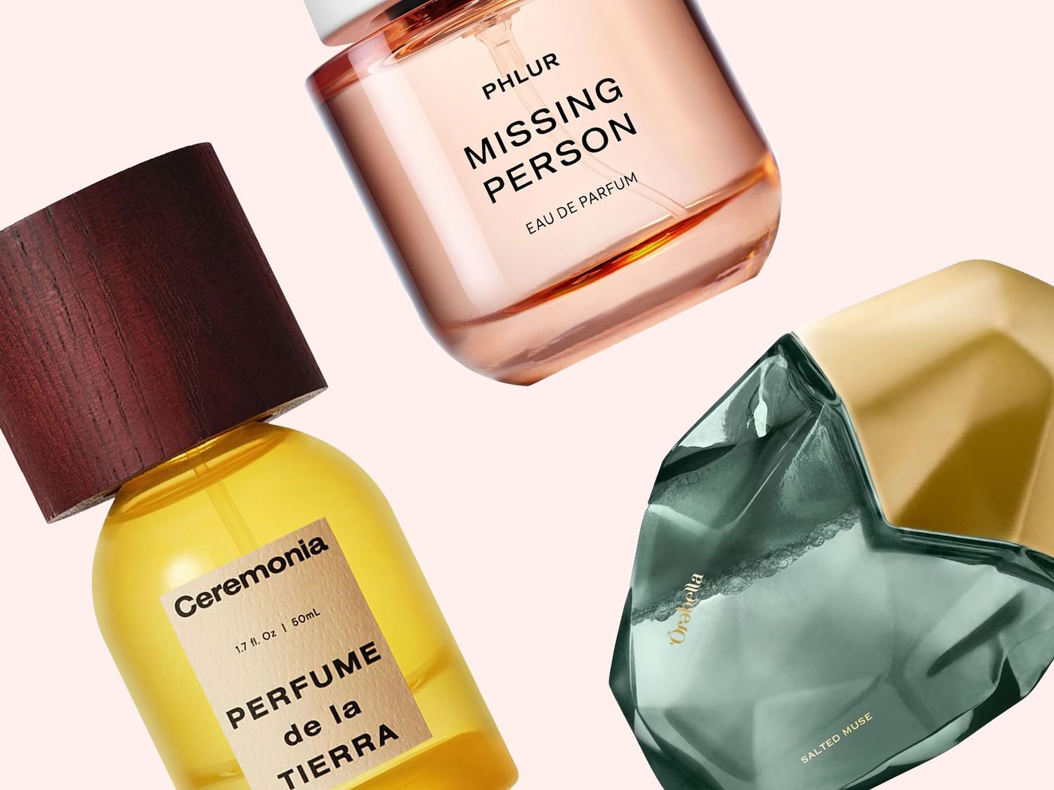 Ceremonia, Phlur and Orebella perfumes