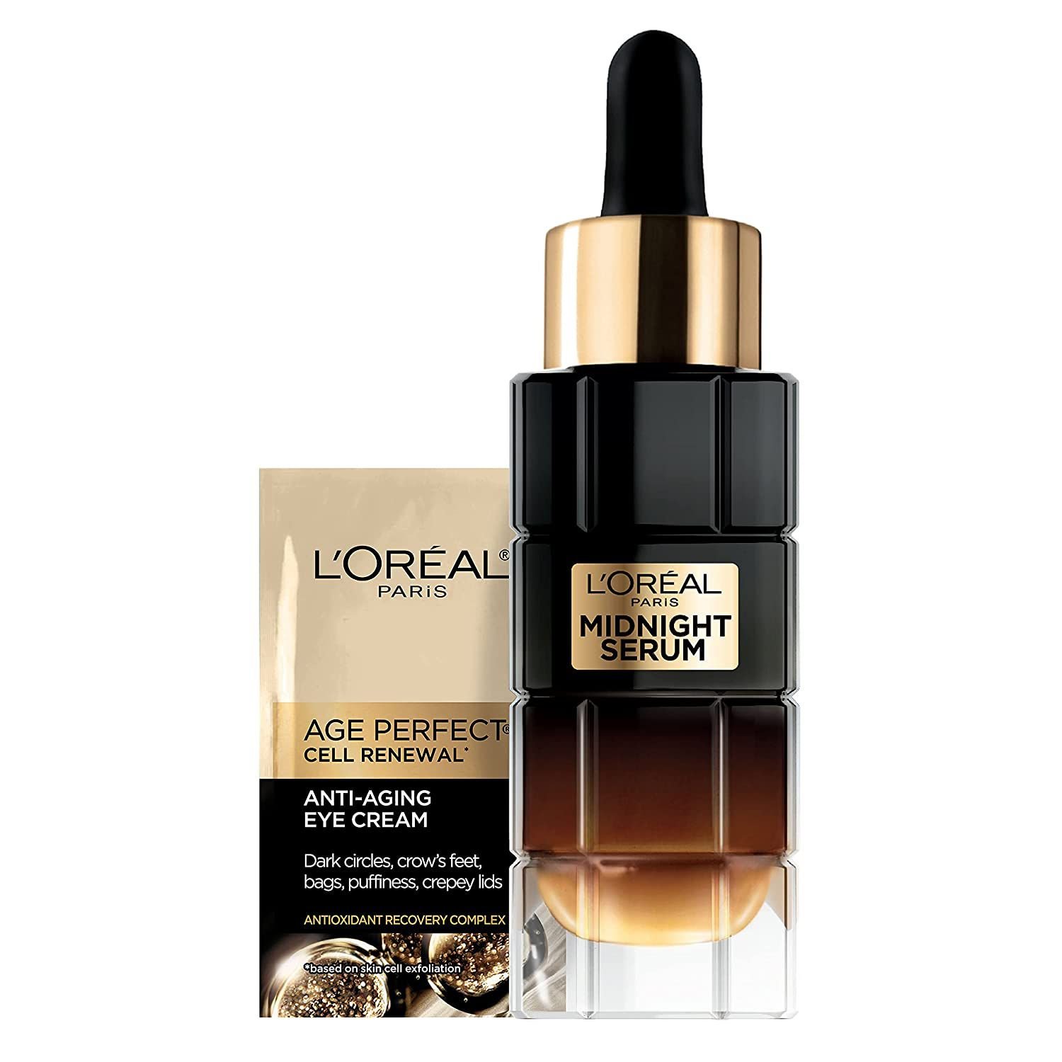 L'Oreal Paris age perfective tense cell reclamation midnight Anti-Aging Face Serum + Eye cream Sample