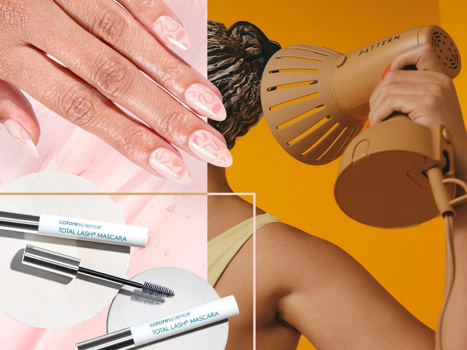 Chillhouse Nails, shape Diffuser, and Colorescience Mascara