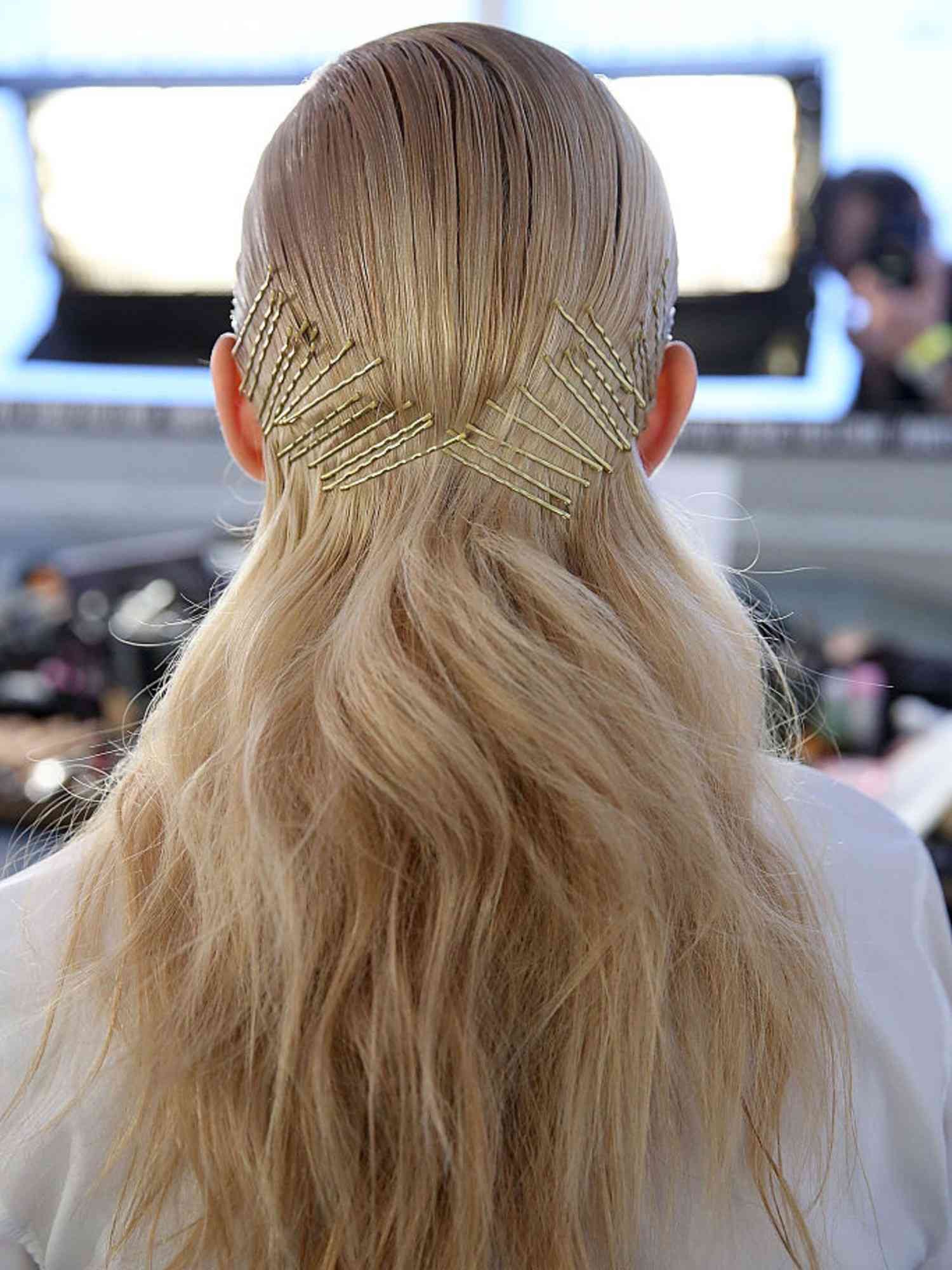 All back and Maxxed - InStyle Bobby Pin hair style