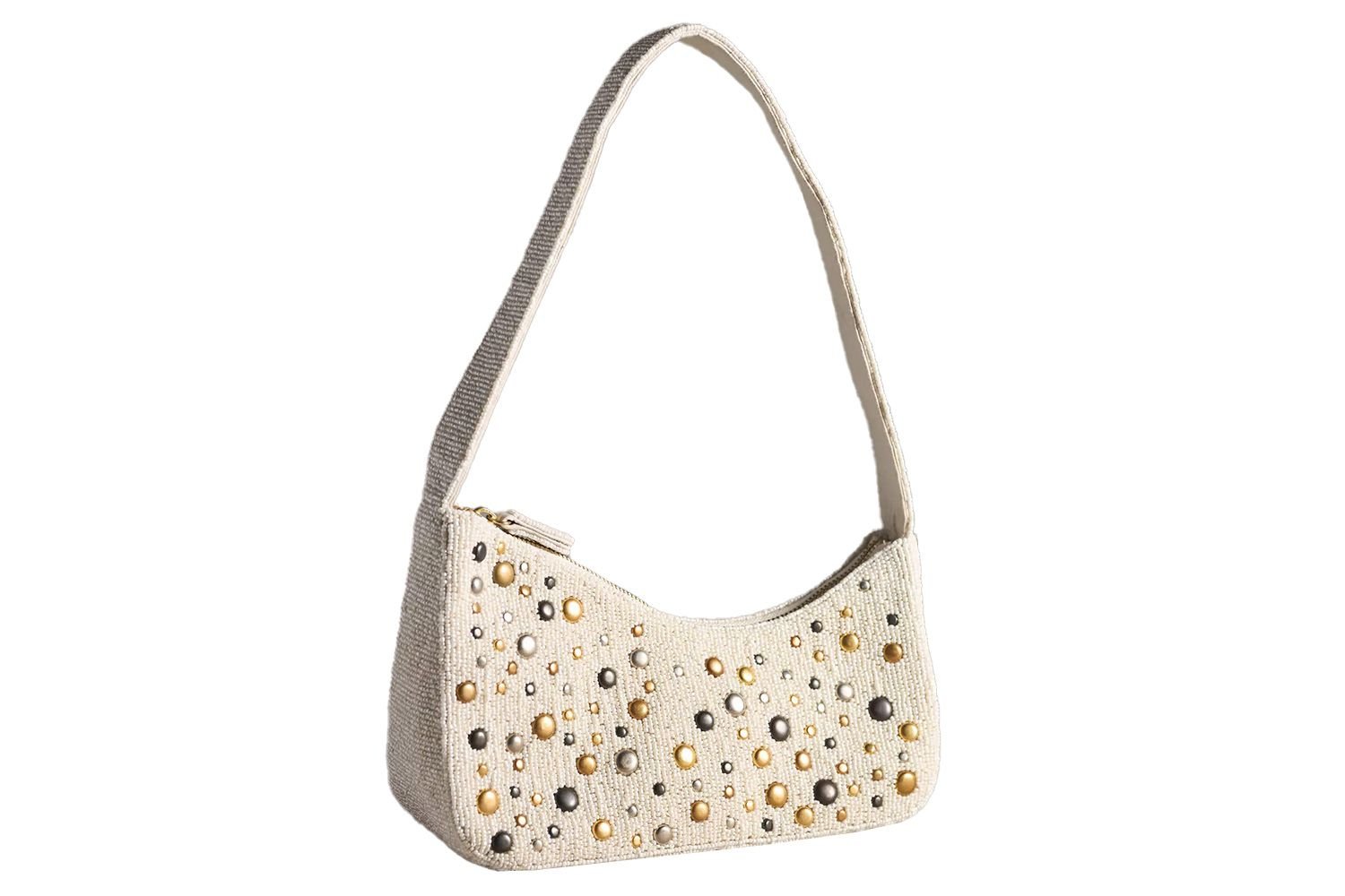 Anthropologie Asymmetric bead Shoulder Bag