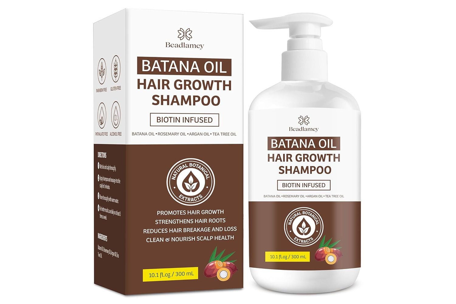 Batana oil Hair Growth Shampoo: natural Hair Loss Shampoo