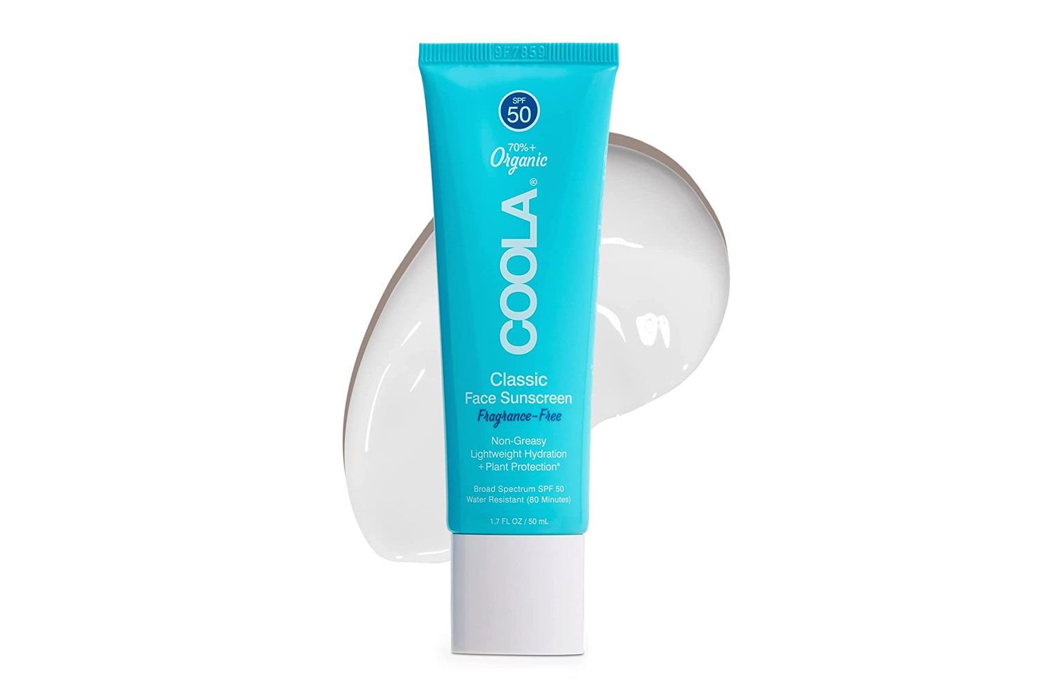 Amazon COOLA Organic face sunblock SPF 50 Sunblock Lotion, Dermatologist