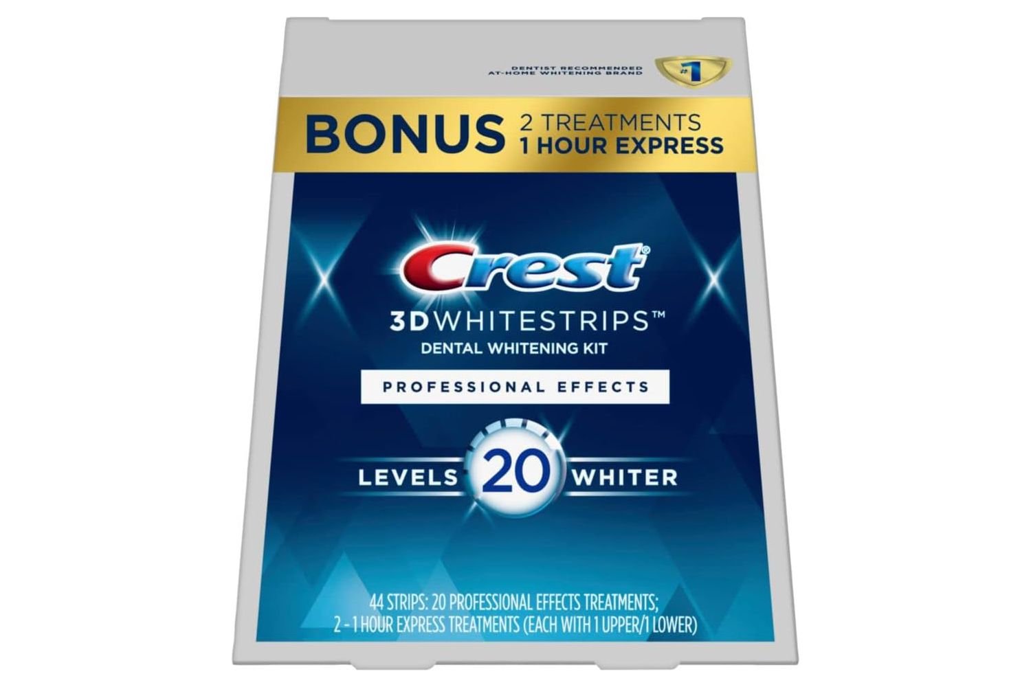 Amazon prime Day crest 3D Whitestrips, Professional Effects, Teeth Whitening strip Kit, 44 strip (22 count Pack)