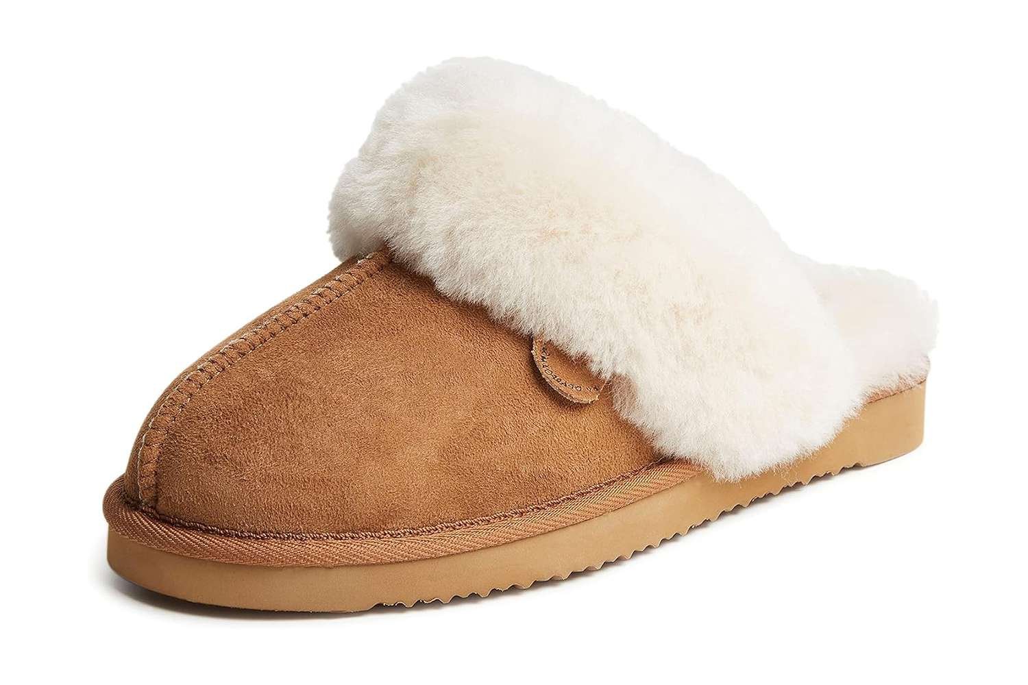Amazon Dearfoams Fireside Sydney Shearling fur Slipper