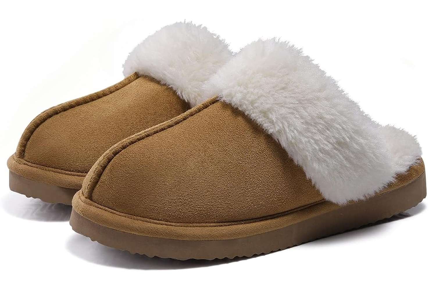 Amazon Litfun Women's Fuzzy Memory foam Slippers Fluffy Winter house Shoes indoor and Outdoor