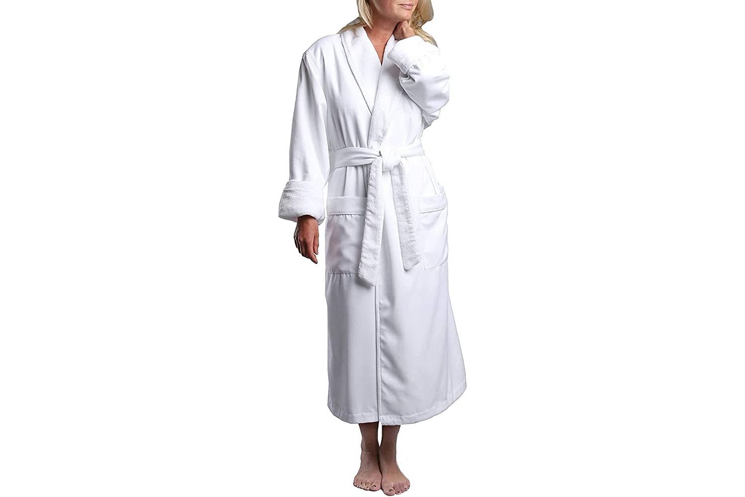 Monarch plush line microfiber bath robe.