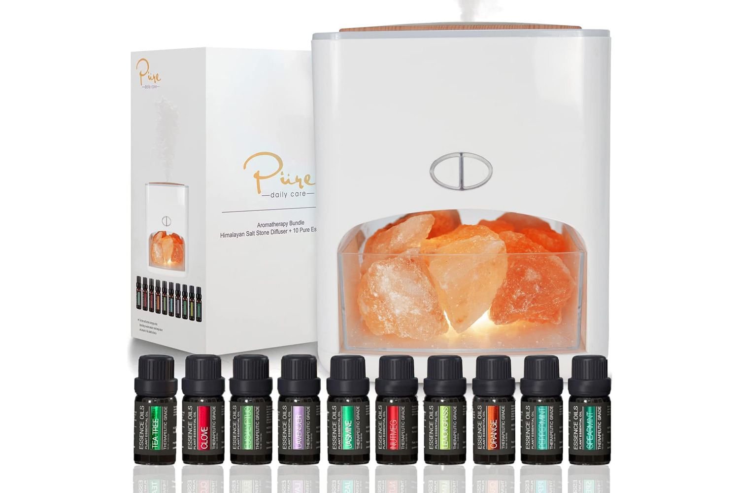 Pure Daily attention Himalayan Pink Salt Diffuser & ten requisite oil
