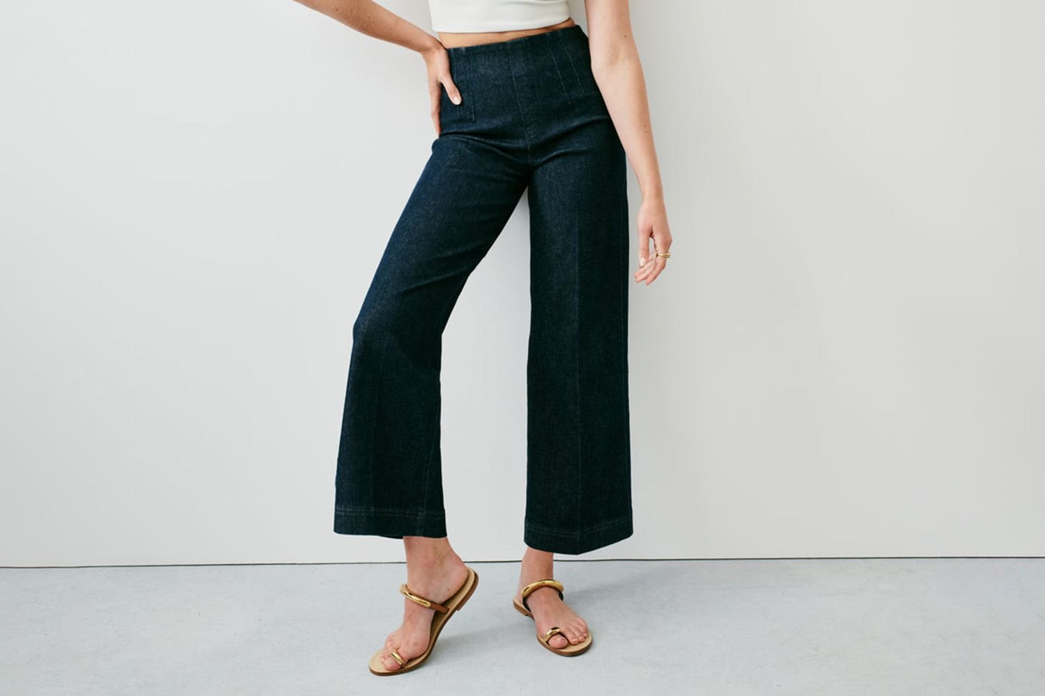 SPANXshape EveryWear Cropped Wide-Leg Jeans
